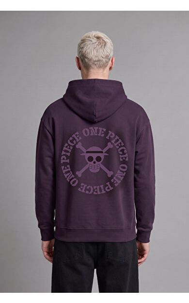 DeFacto One Pıece Boxy Fıt Baskılı Kalın Sweatshirt Kumaşı Sweatshirt