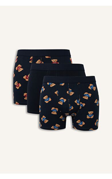 DeFacto Regular Fıt Hayvan Desenli 3'lü Boxer
