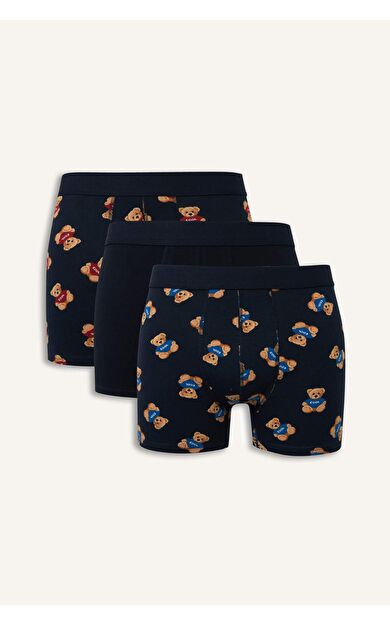 DeFacto Regular Fıt Hayvan Desenli 3'lü Boxer