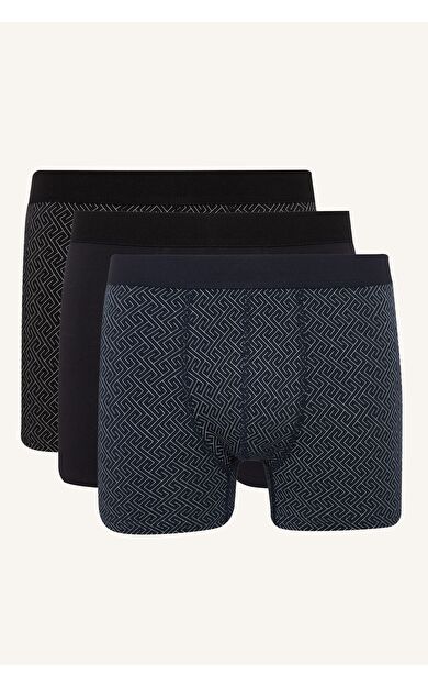 DeFacto Regular Fıt Etnik Desenli 3'lü Boxer Set