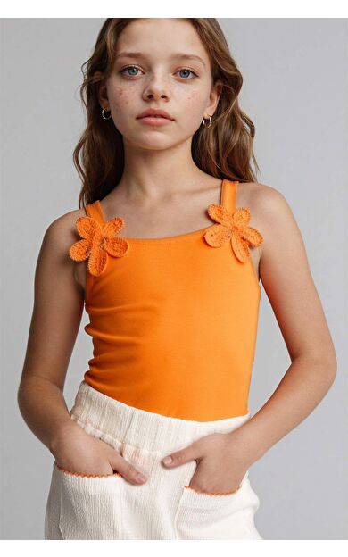 DeFacto Bisiklet Yaka Çiçekli Atlet Kız Çocuk