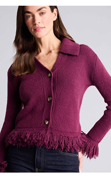 Regular Fıt Polo Yaka Triko Hırka