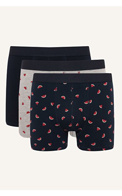 DeFacto Regular Fıt Baskılı 3'lü Boxer