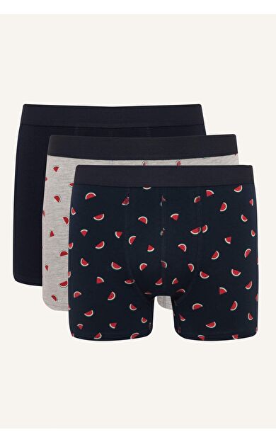 DeFacto Regular Fıt Baskılı 3'lü Boxer