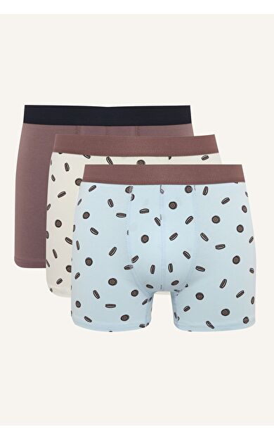 DeFacto Regular Fıt Baskılı 3'lü Boxer