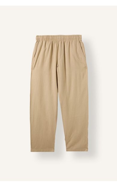DeFacto Relaxed Fit Rahat Kalıp Normal Bel Boru Paça Pantolon Bej