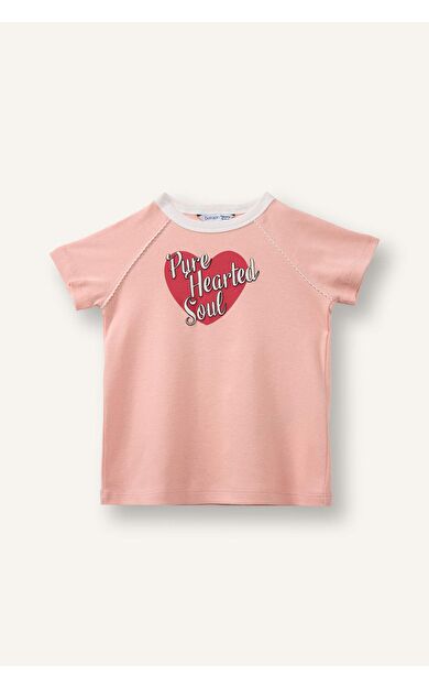 DeFacto Ribana Kısa Kollu Tişört Kız Bebek