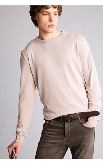 Erkek Dikdörtgen Toka Suni Deri Jean Kemeri