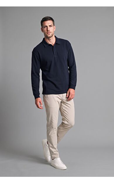 DeFacto Relax Fıt Polo Yaka Sweatshirt