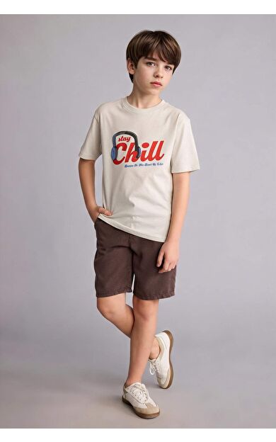 DeFacto Regular Fıt Tencel Şort Erkek Çocuk