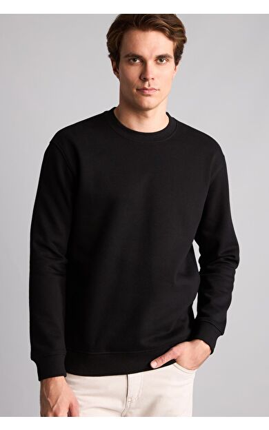 DeFacto Regular Fıt Bisiklet Yaka Sweatshırt