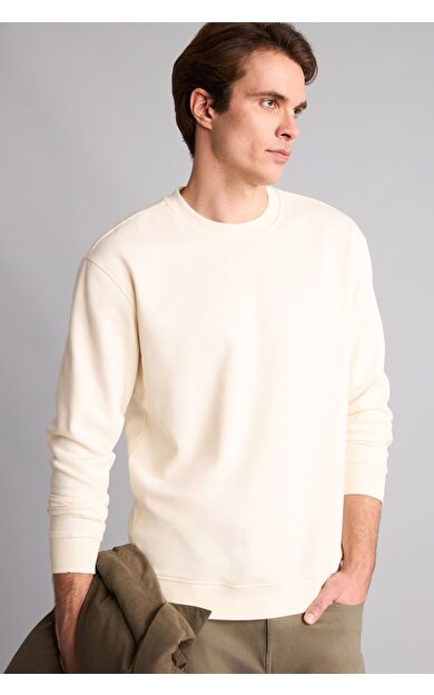 DeFacto Regular Fıt Bisiklet Yaka Basic Sweatshırt