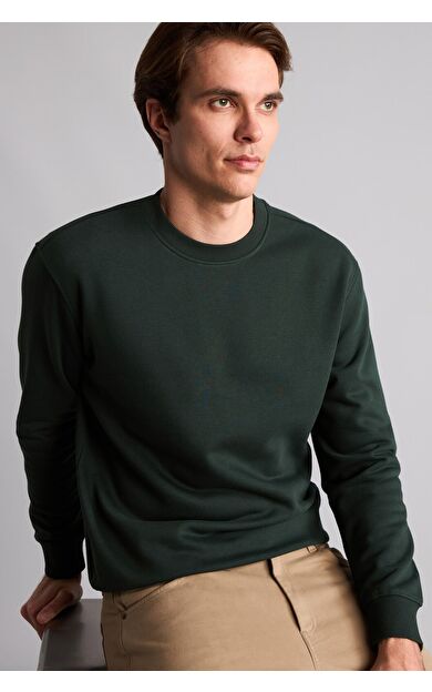 DeFacto Regular Fıt Bisiklet Yaka Basic Sweatshırt