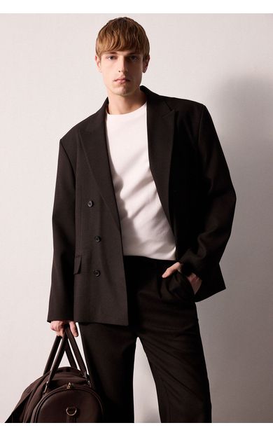 DeFacto Regular Fit Kruvaze Blazer Ceket