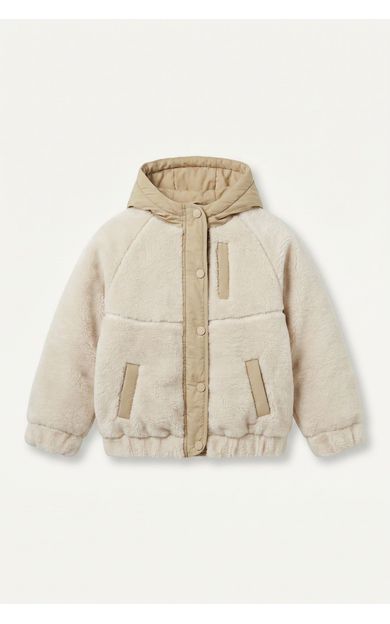 DeFacto Kapüşonlu Mont Kız Bebek Ekru H5415A526AUER91