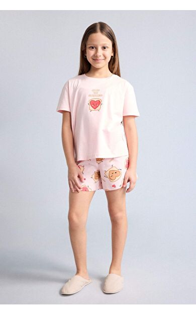 DeFacto Regular Fıt 2'li Pijama Takımı Kız Çocuk