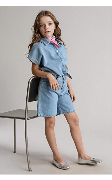 DeFacto Jean Şort Kız Çocuk