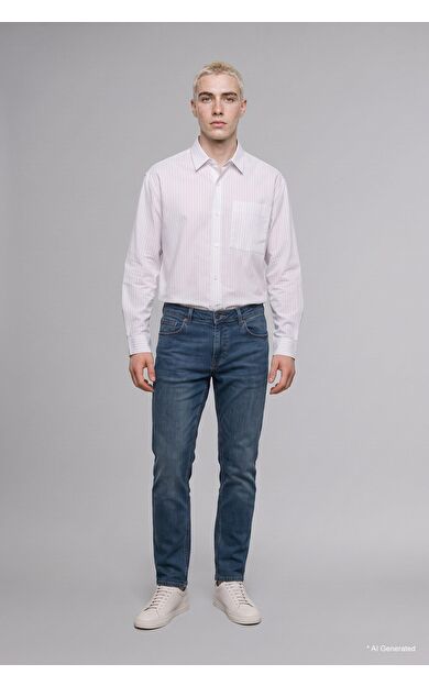 DeFacto Sergio Regular Fit Normal Bel Boru Paça Jean Pantolon
