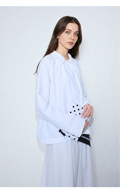 DeFacto Regular Fıt Poplin Uzun Kollu Tunik