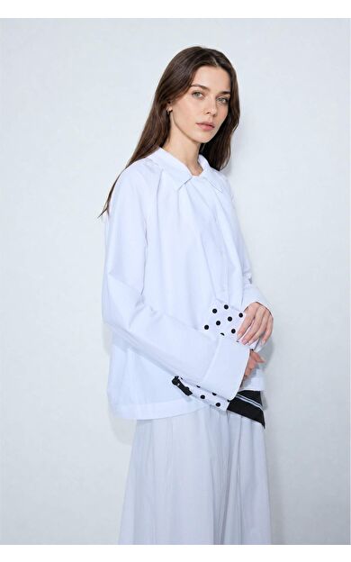 DeFacto Regular Fıt Poplin Uzun Kollu Tunik