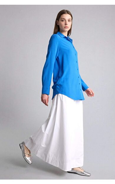 DeFacto A Kesim Poplin Maxi Etek