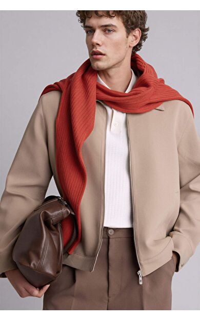 DeFacto Slım Fıt Polo Yaka Astarlı Fermuarlı Mont