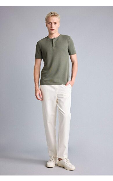 DeFacto Baggy Fıt Ecru Pantolon