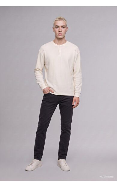 DeFacto Sergio Regular Fit Normal Bel Boru Paça Jean Pantolon