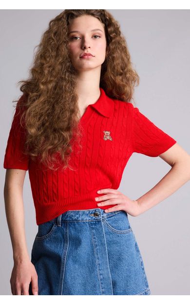DeFacto Slim Fit Ayıcıklı Kazak
