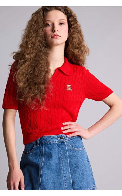 DeFacto Slim Fit Ayıcıklı Kazak