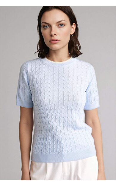 DeFacto Regular Fıt Bisiklet Yaka Kazak