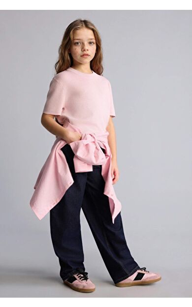 DeFacto Baggy Fıt Jean Pantolon Kız Çocuk