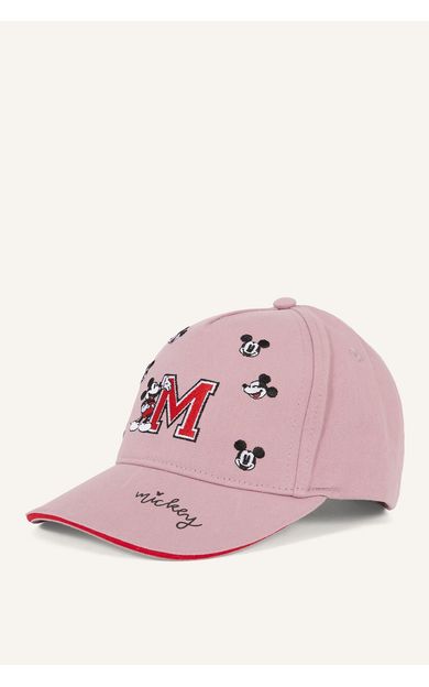 DeFacto Dısney Mıckey & Mınnıe Nakışlı Nakış Pamuklu Cap Şapka Kız Çocuk Pembe