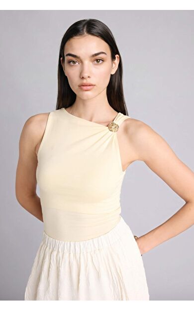 DeFacto Slım Fıt Kayık Yaka Atlet