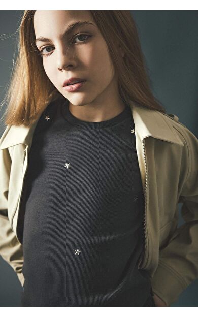 Fitilli Kaşkorse Tişört Kız Çocuk