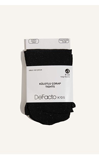 DeFacto Simli Parıltılı Külotlu Çorap Kız Çocuk