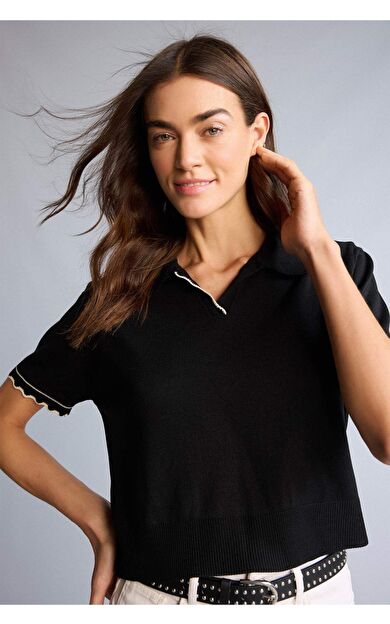 DeFacto Regular Fıt Polo Yaka Kazak