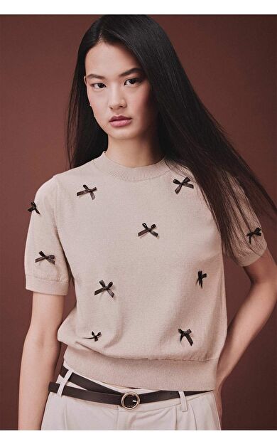 DeFacto Regular Fıt Bisiklet Yaka Kazak