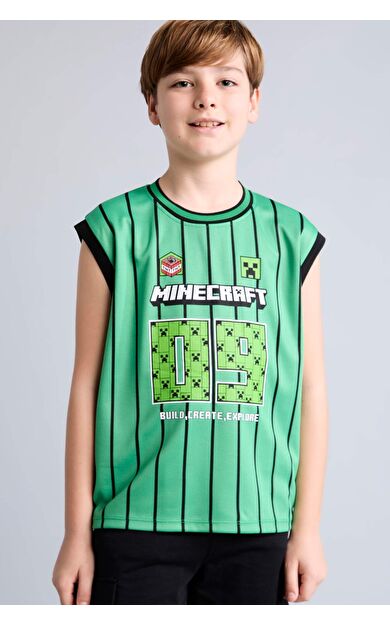DeFacto Minecraft Bisiklet Yaka Atlet Erkek Çocuk