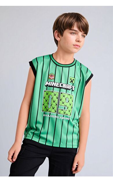 DeFacto Minecraft Bisiklet Yaka Atlet Erkek Çocuk