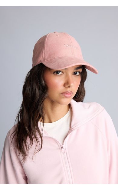 DeFacto Kadın Nakışlı Nakış Süet Cap Şapka Pembe