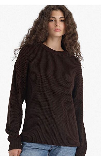 DeFacto Regular Fit Bisiklet Yaka Kazak H6905AZ25WNBN468