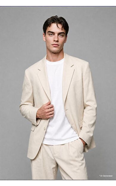 DeFacto Oversıze Tencel Blazer Ceket