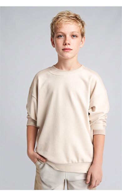 DeFacto Oversıze Bisiklet Yaka Sweatshirt Erkek Çocuk