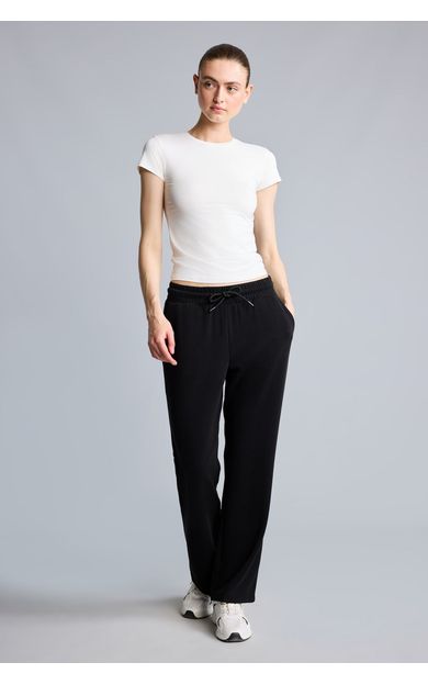 DeFacto Straight Fit Beli Bağcıklı Standart Paça Modal Sporcu Eşofman Altı