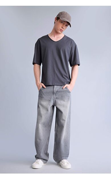 DeFacto Super Baggy Fıt Jean Pantolon
