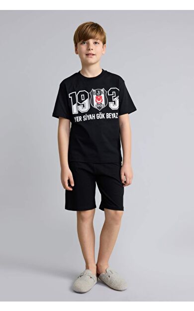 DeFacto Beşiktaş Regular Fıt 2'li Pijama Takımı Erkek Çocuk