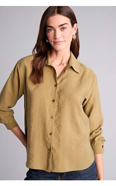 DeFacto Overshırt Fıt Modal Gömlek