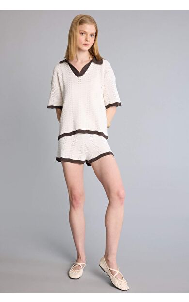 DeFacto Regular Fıt Triko Şort