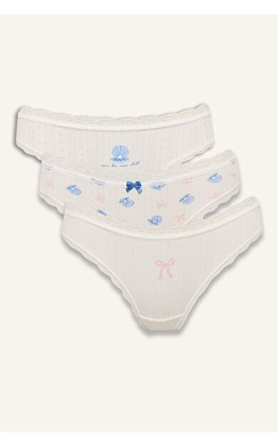 DeFacto Dantel Detaylı 3'lü Slip Külot